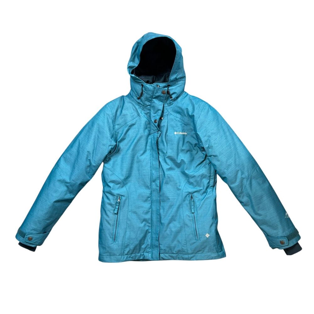 Columbia Jacket Womens S Small Interchange Hooded Snap Long Sleeve Zip Pocket